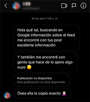 MALAS PRÁCTICAS INSTAGRAM